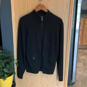 Michael Kors Black Zip Sweater